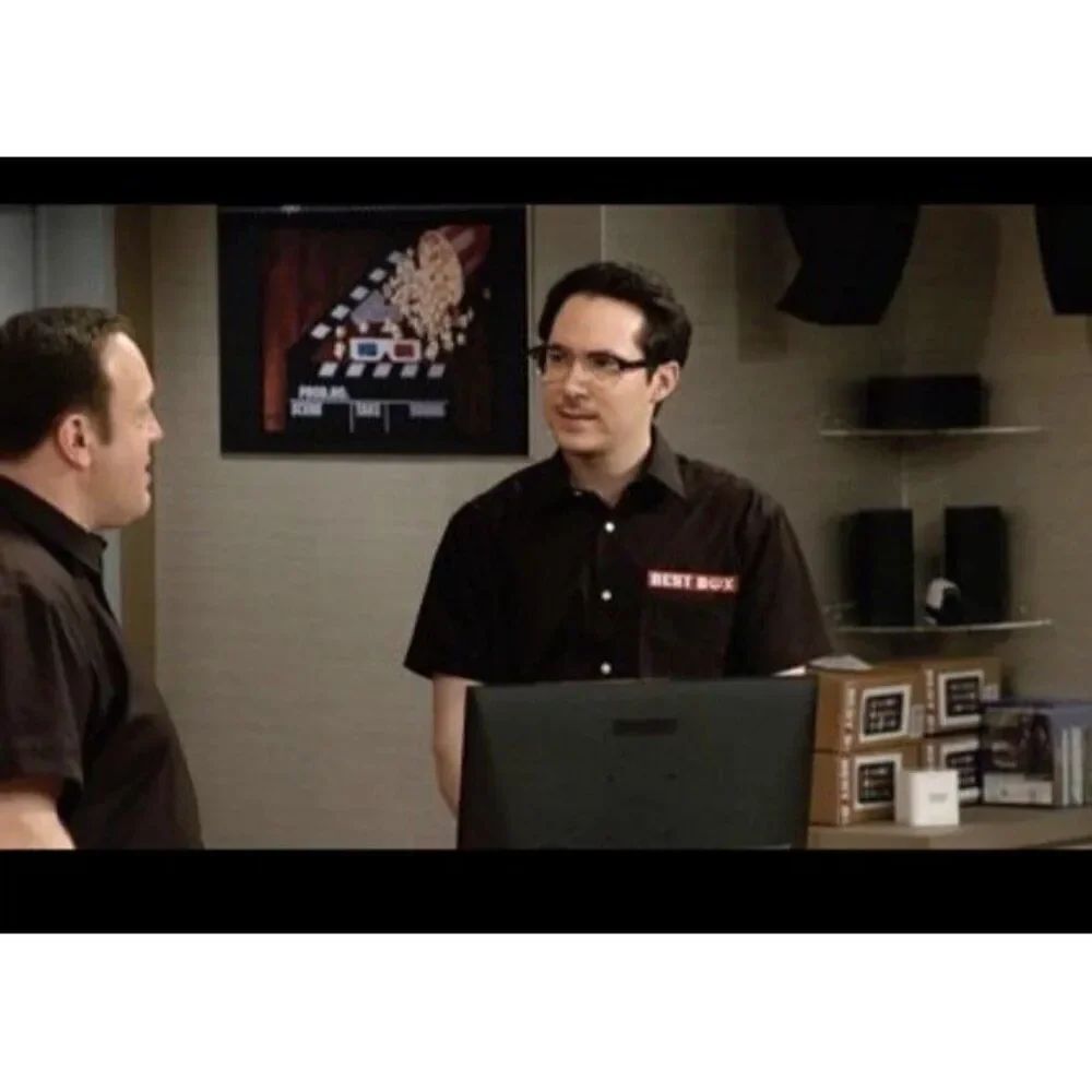 Kevin Can Wait TV Artifact Big Box Store Button Front Shirt Size 15 1/2 34/35